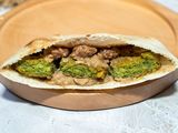 Mix Foul With Falafel Sandwich