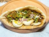 Falafel With Boiled Eggs Sandwich