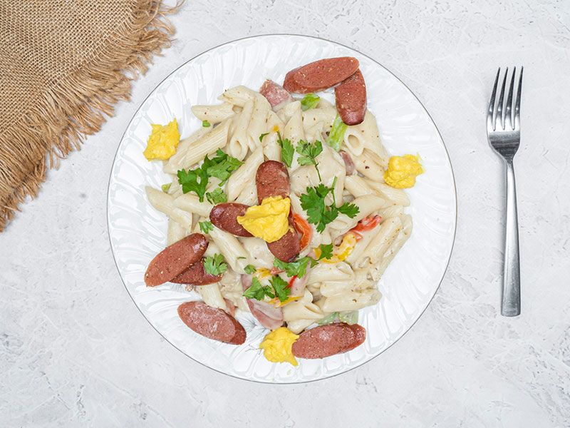 Hot Dog Pasta