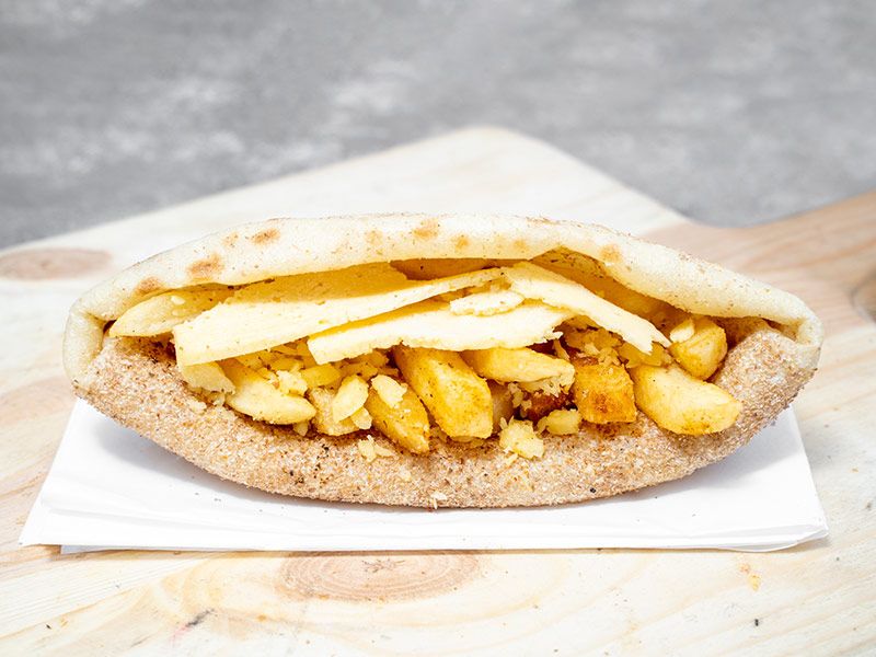 French Fries With Roumy Cheese Sandwich