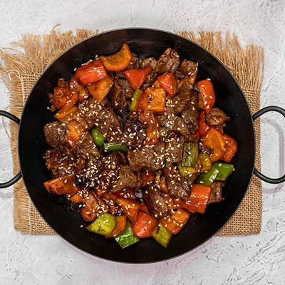 طبق سيزلنج لحم بقري