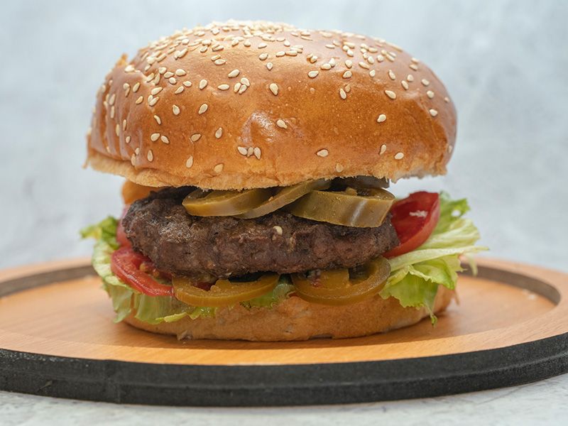 Burger With Jalapeno Sandwich