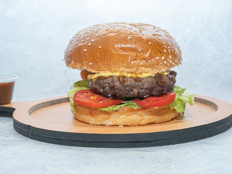 Burger With Barbecue Sandwich