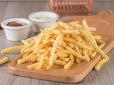 fingers With Ketchup and mayonnaise packet