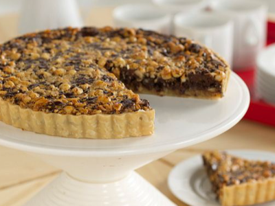Chocolate With Pistachio And Hazelnut Pie