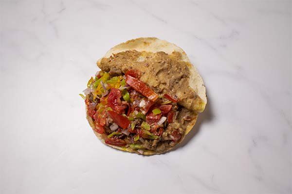 Foul With Eggplant Sandwich