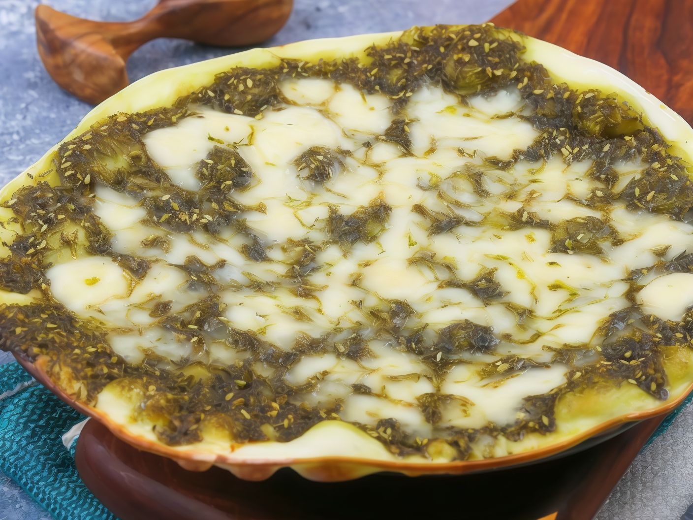 Thyme And Mozzarella Cheese Manoucheh