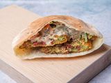 Falafel With Pastrami Sandwich