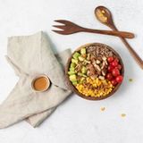 Nutty Grilled Chicken & Quinoa + White Rice