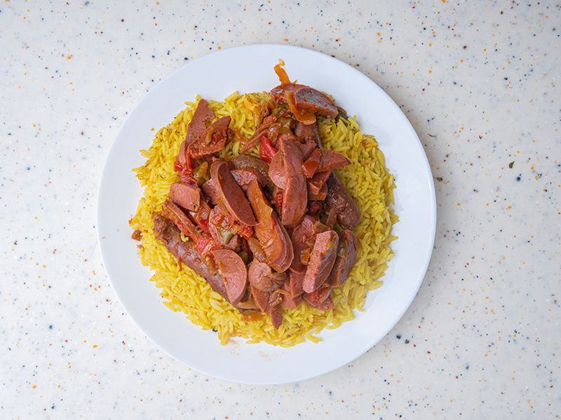 Basmati Rice With Alexandrian Oriental Sausage
