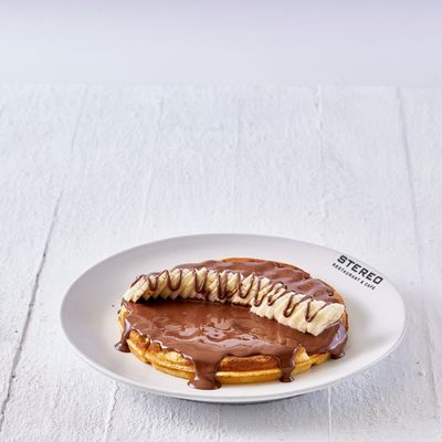 Waffle with Nutella and Banana