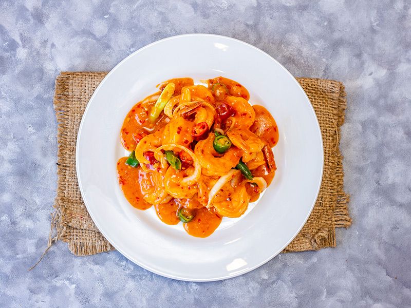 Chili Shrimp Platter