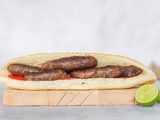 Grilled Oriental Sausage Sandwich