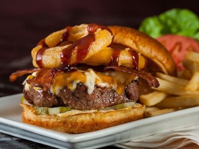 Animal Style Beef Burger Sandwich