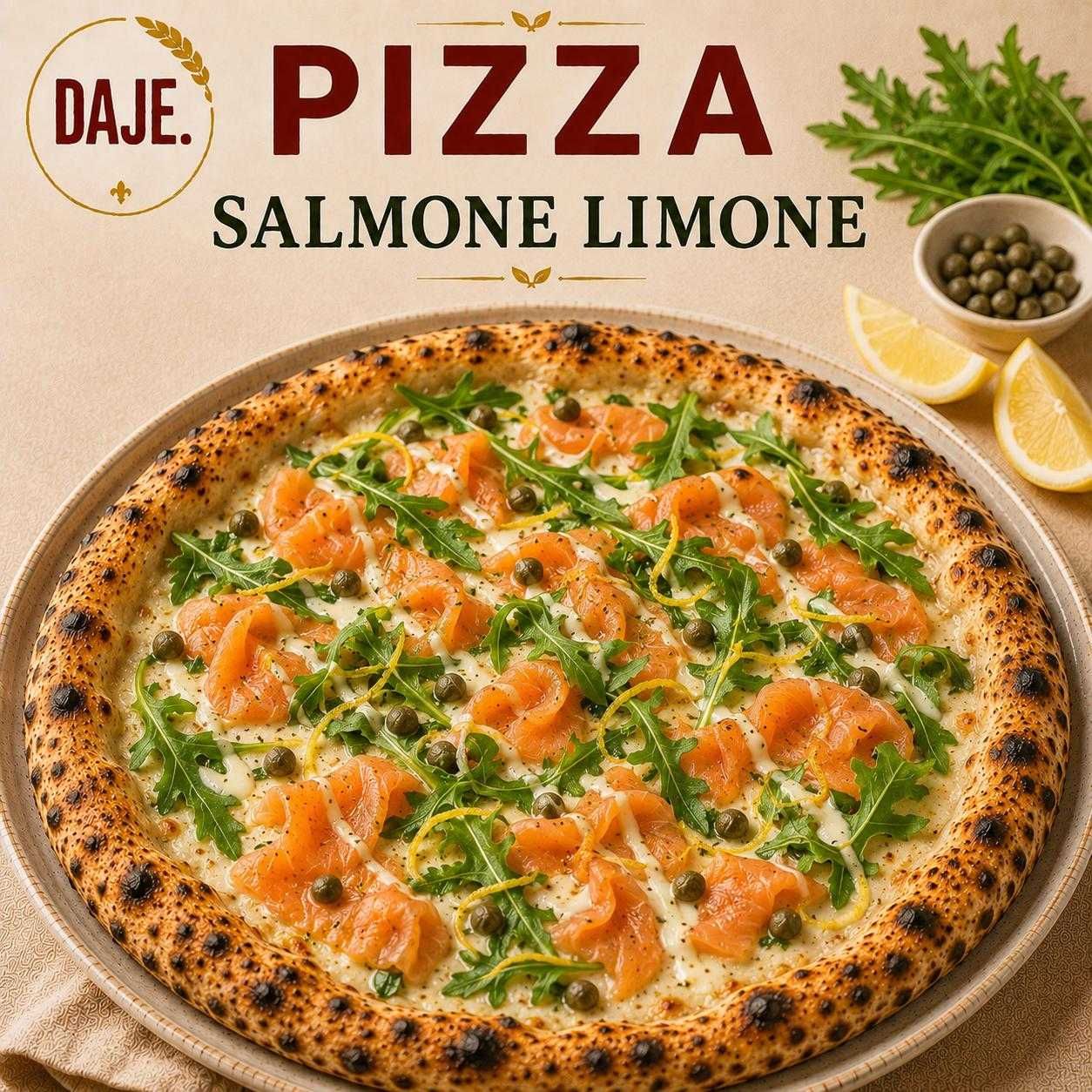 Pizza Salmone Limone