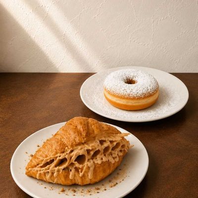 Smoked Turkey Sandwich And Donut