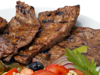 Grilled Liver On Charcoal