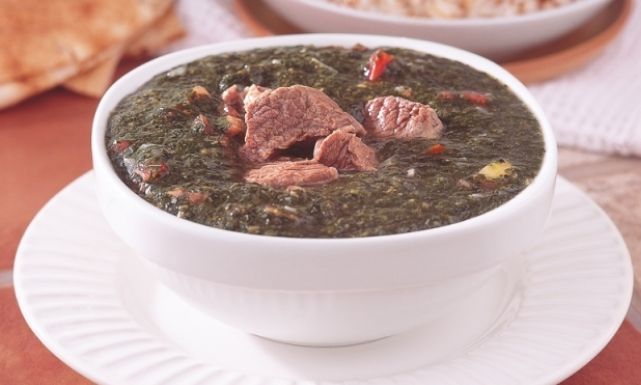 Molokhia With Meat Casserole