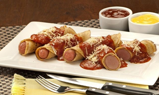 Chicken Sausage Crepe