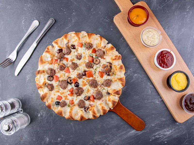 Meat Balls Pizza