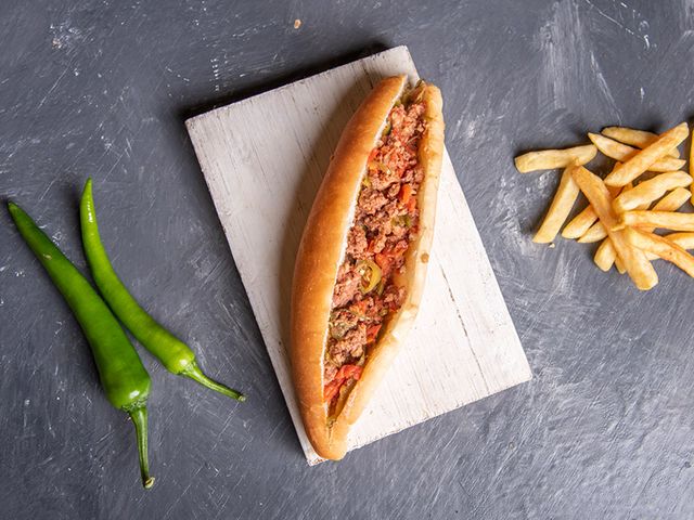 Oriental Sausage Sandwich