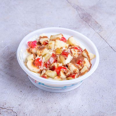 بودنغ الأرز مع الفواكه