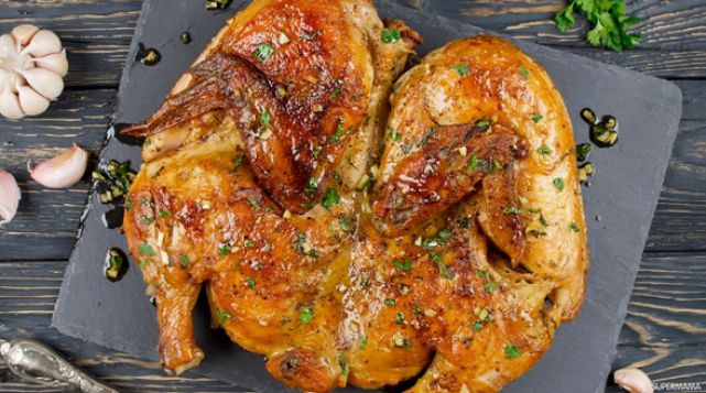 Whole Shish Chicken With Bread