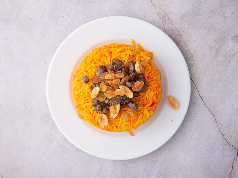 Nuts Basmati Rice With Liver And Kidney