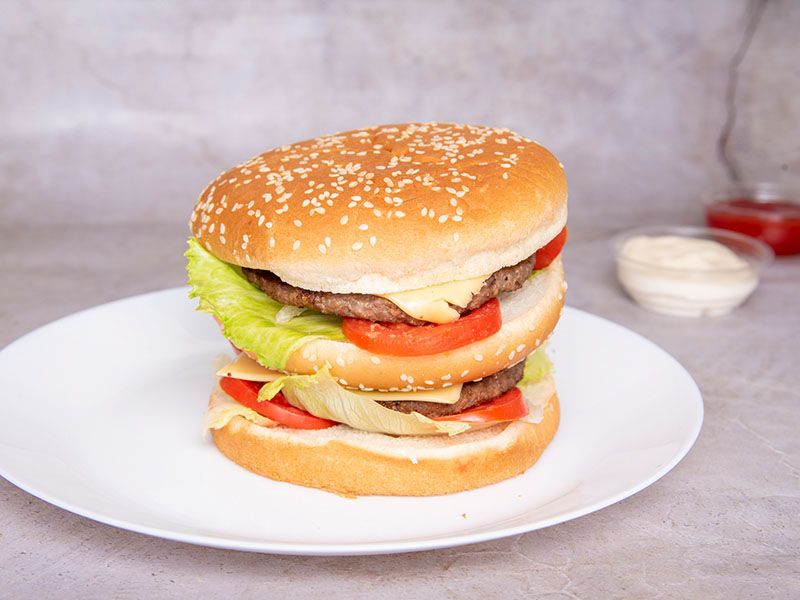 Double Beef Burger Sandwich