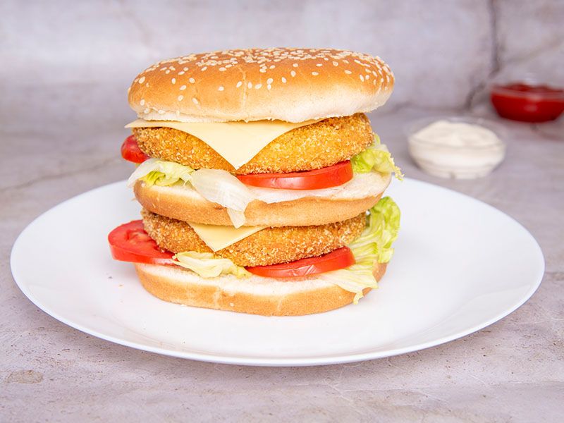 Double Chicken Burger Sandwich
