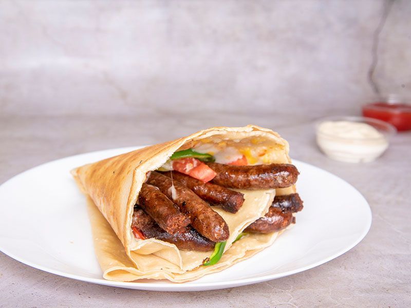 Baladi Sausage Crepe