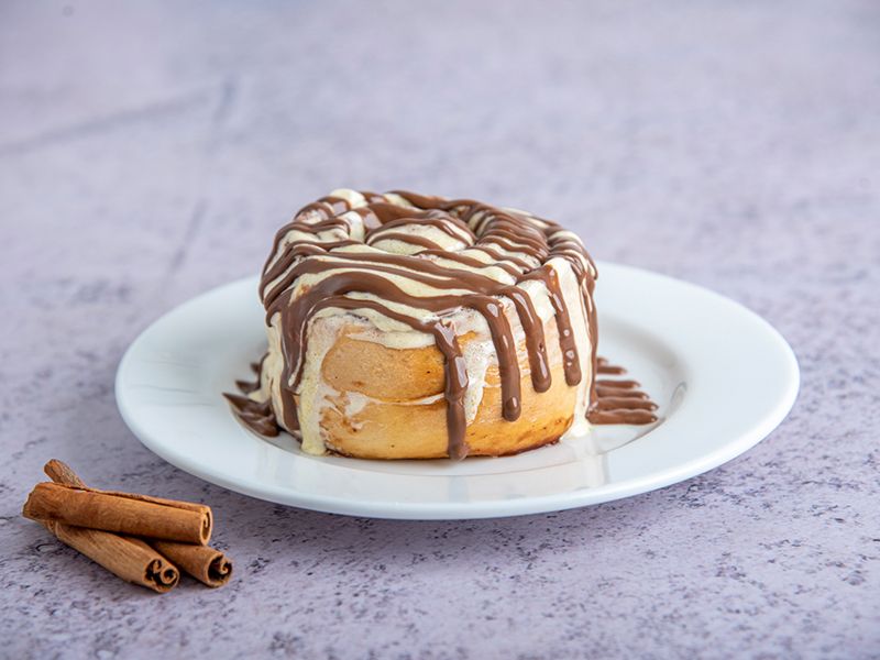 Cinnamon roll with Nutella