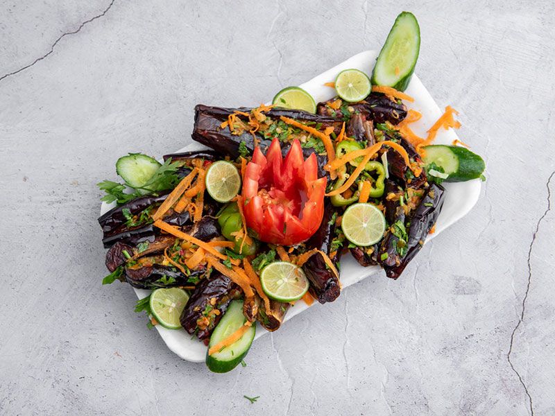 Fried Eggplant Sandwich