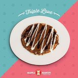 Triple Chocolate Waffle