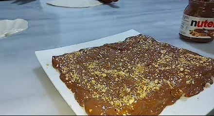 Nutella nuts pie