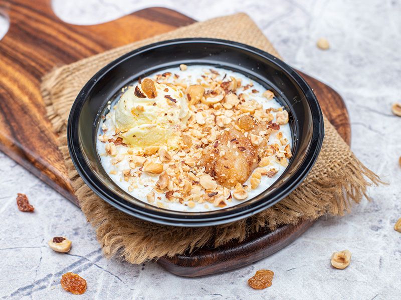 Rice Pudding With Basbousa