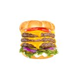 TRIPLE CHEESE BURGER