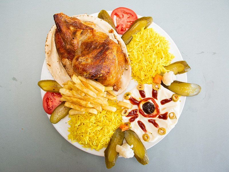 Half Grilled Chicken