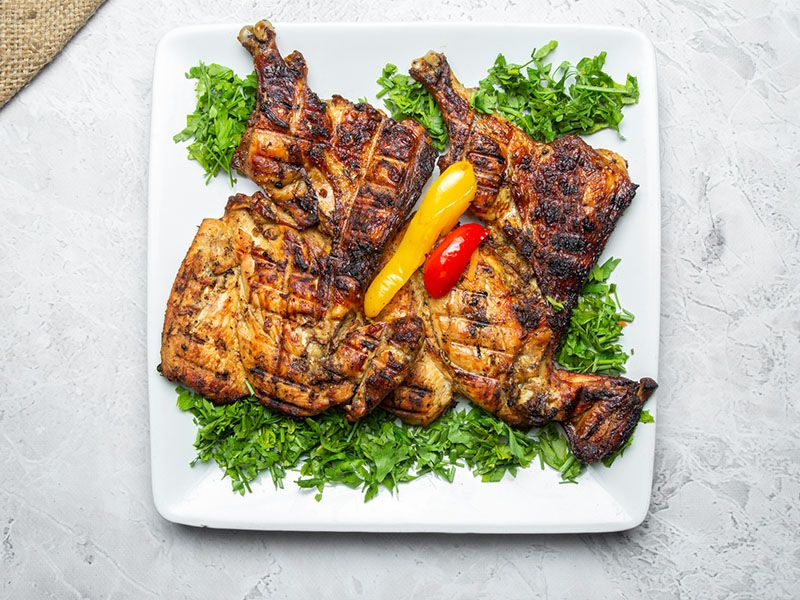Whole Charcoal Grilled Chicken
