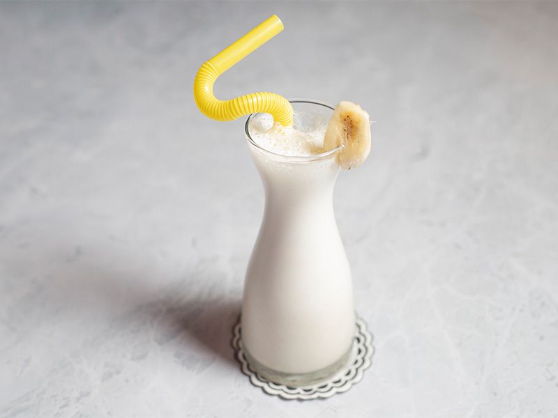 Banana With Milk Juice