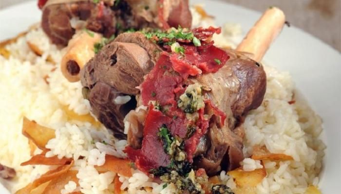 Mutton Shank With Bone Oriental Fatteh