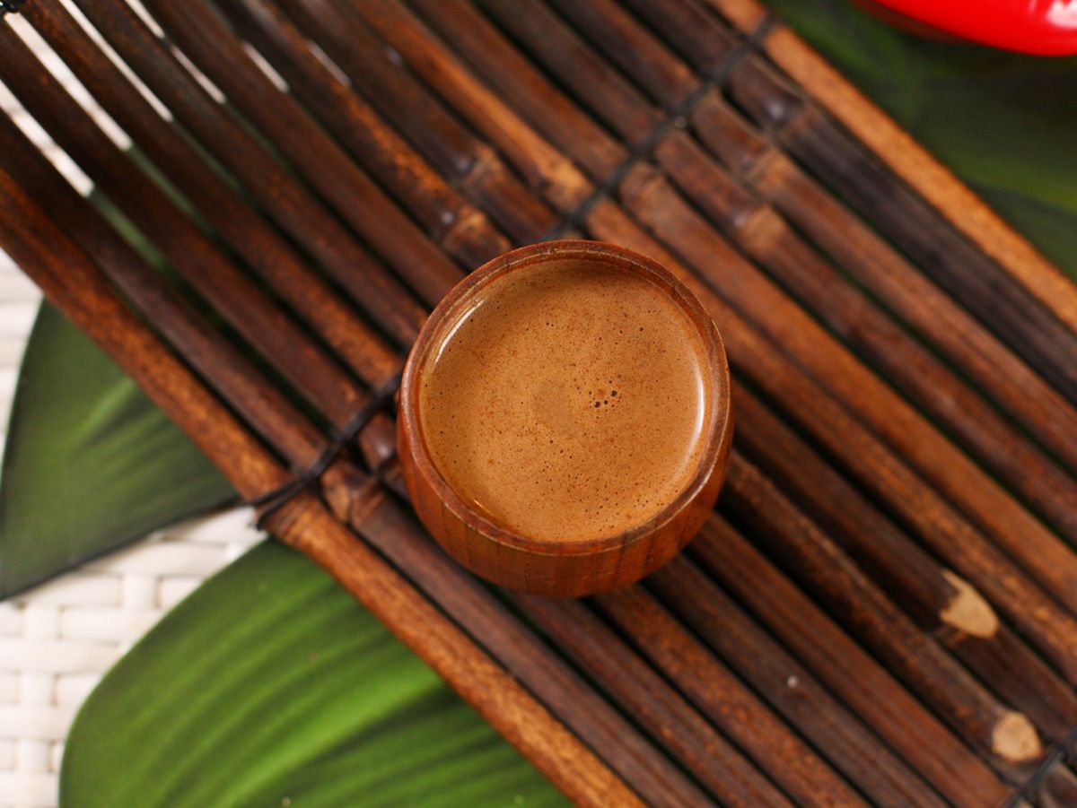 French coffee with hazelnut