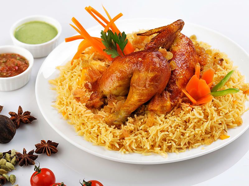 1/2 Grilled Chicken With Basmati Rice