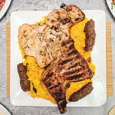 1/4 Kofta + 1/4 Chicken