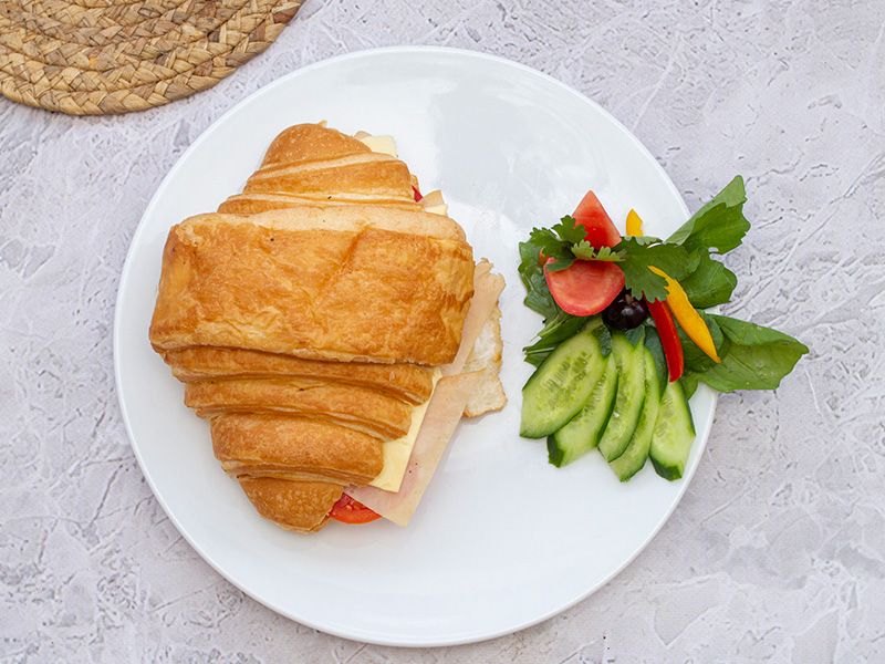 Smoked Turkey And Cheese Croissant
