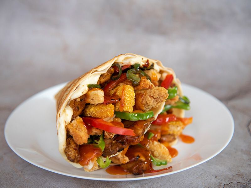 Sweet Chili Chicken Crepe