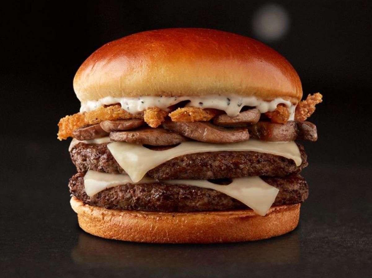 Double Burger With Mushroom
