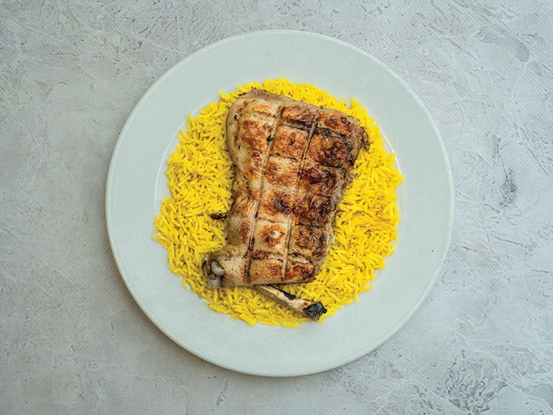 Quarter Of Grilled Breasts Meal