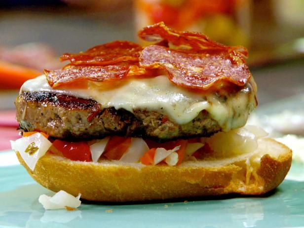 Salami Beef Burger Sandwich