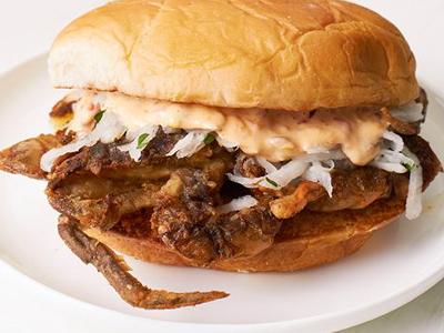 Crabs With Smoked Turkey Sandwich